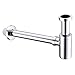 HANEBATH Brass Contemporary Round Bottle P Trap, Chrome Finished,Also Brushed Nickel and Oil Rubbed Bronze for Choose