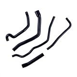VLOCEMNYE 3 ply Silicone Coolant Radiator Hose Kit Fit 05-06 TRI UMPH SPRINT 1050 1050i ST 1050 Black