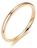 [swars] 指輪 2mm サージカルステンレス 4color 細身 リング メンズ レディース シンプル 金属アレルギー対応 (20号(US9), ピンクゴールド)