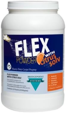 Systems Flex Powder Carpet Cleaning Prespray with Citrus Solv, High-Alkaline Formula, 6.5 lbs (1, Jar)