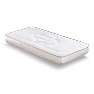 CB Mattress Colchón Cuna Bebé 117×57 Adaptable, Transpirable, Suave y Confortable. Colchón Bebé Lavable con Cremallera. Altura 12 cm