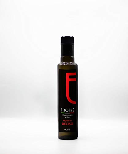 Enotre Aceite de oliva extra virgen de 250 ml deciso - biológico - italiano - Extracto en frío con caldera apagada - Pluripremiado - Polifenoles para la salud Cover