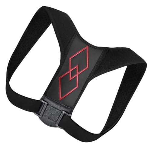 Mikinona Invisible Adjustable Posture Corrector Back Brace for Hunchback Correction PU Leather and Nylon Durable Belt Suitable for Adults and Indoor and Outdoor Use