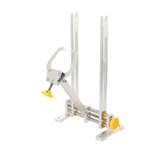 CDZHLTG Soporte para Ruedas de Bicicleta Professional, Ajustable 10-29", Aluminio para Mantenimiento y Reparación de Ruedas de MTB, Carretera y Ciudad - Soporte Centrador para Llantas