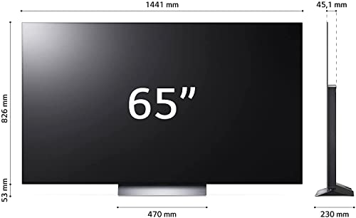 LG OLED65C24LA Smart TV 4K 65, TV OLED evo Serie