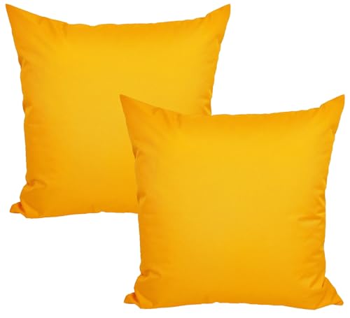 JACK 2er Set Outdoor Kissenhülle Kissenbezug 50x50cm Wasserfest Sitzkissen...