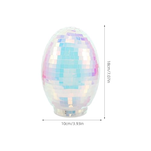 Huevo de Pascua de vidrio OUNONA adorno decorativo de escritorio para casa 3