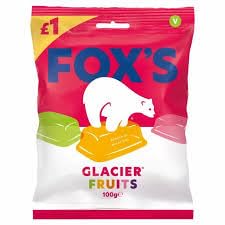 Fox's Glacier Sweets 12 x 100g PMP Packs (FRUIT)