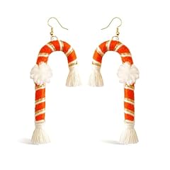 M-2 Christmas Cane Earrings