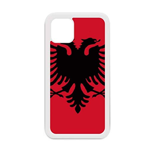 Coque iPhone 12 Pro Max Albanie drapeau national blanc accessoire de protection pour smartphone