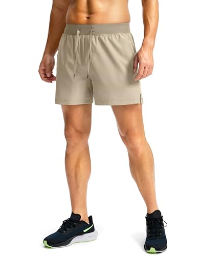 Image of Soothfeel Men's Running Shorts with Zipper Pockets 9 inch / 7 inch / 5 inch Quick Dry Eight Basketball Gym Workout Athletic Shorts