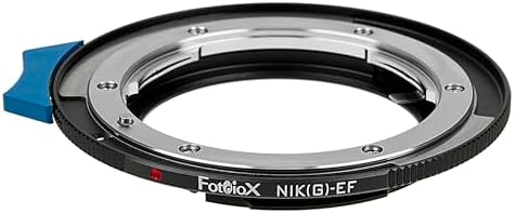 Fotodiox Lens Mount Adapter - Compatible with Nikon F-Mount (G-Type) Lenses to fit Canon EF & EF-S Mount Cameras - w/Built-in Aperture Control Dial image 5