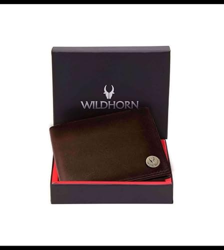 WildHorn Rfid Protected Leather Wallets For Men I 3 Card Slots I 2 Secret Card Slots I 1 Coin Pocket & 2 Currency Compartments, Brown 4 31WlD2F4T+L