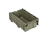 Quantum QDC2012-7 Distribution Bin, Heavy Duty Attached Top Container, 11-9/16'W x 19-5/8'L x 7-1/2'H Overall Size, Gray
