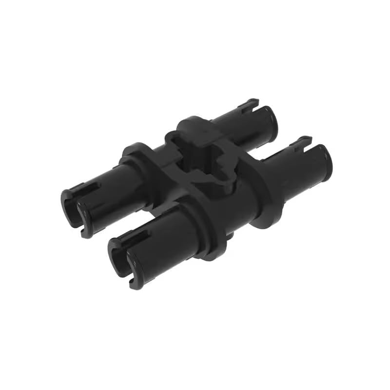 Gobricks GDS-868 Technic Pin Double with Axle Hole 50PCS Compatible with Lego Toy 32138 65098 4211888 DIY Parts and MOC Components for Major Brick Brands Color:Black 26