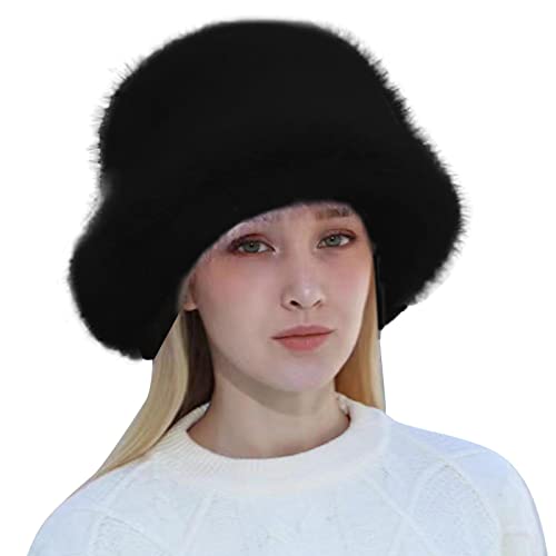 XUEJIANN Boina roja para hombre cálida sombrero de cúpula casual en invierno esquí divertido, Negro , Talla única