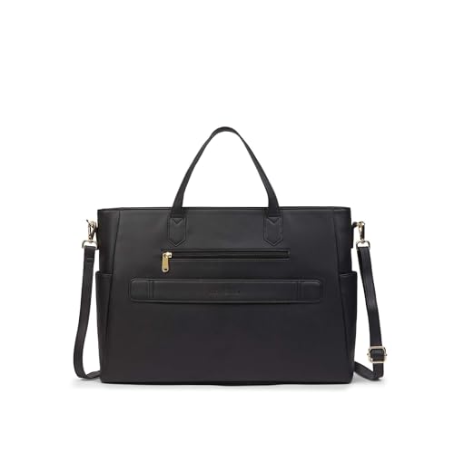 Image of Caprese Bow 15.6 Inch Large Laptop Bag for Women with Adjustable & Detachable Straps | Stylish, Durable, and Spacious with Multiple Compartments for Work, Travel, and Everyday Use