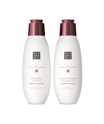 RITUALS The Ritual of Ayurveda Value Pack - Nourishing Shampoo and Conditioner Set - With Wheat, Chia Seeds, Rice, and Macadamia Oil - Gift Set Pack of 2x 250ml