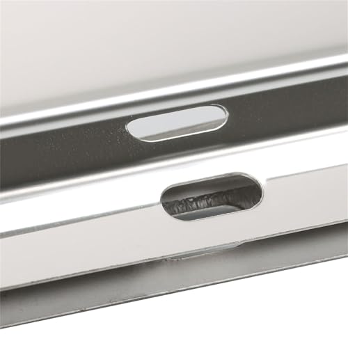 Image of munirater 30 in Stainless Steel Mud Flap Hanger with Light Cutouts Wing Panel Hanger Loaded 2 1 /2 Pattern Replacement for Semi Trucks
