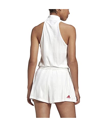 Adidas Female All-In-One Dress Engineered Aeroready, White/Scarlet,L #TOP1