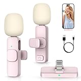 MAYBESTA Mini Wireless Microphone for iPhone, Android: Bluetooth Lavalier Lapel Phone Microphones for YouTube Video Recording - Clip on Mic for Tiktok Interview Podcast Vlog
