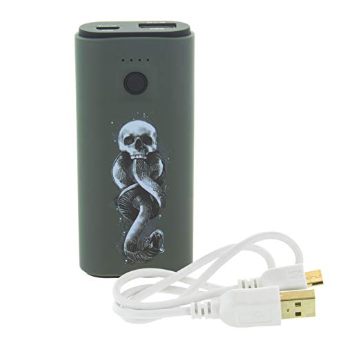 Harry Potter Death Eater Power Bank Ultra-resistente 5200 mAh caricabatterie portatile Ingresso/Uscita USB per la maggior parte dei dispositivi intelligenti