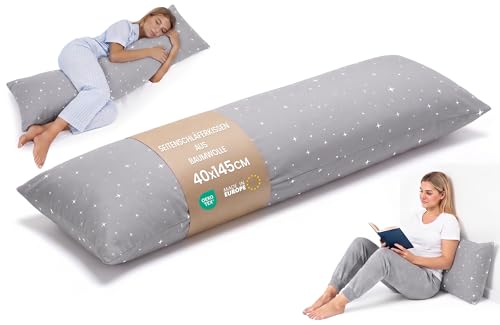 Totsy Baby Seitenschläferkissen Schwangerschaftskissen 40x145 cm - Kuschelkissen Schlafkissen...