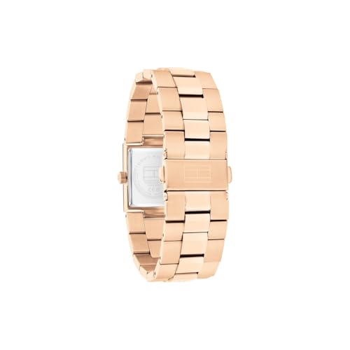 Image of Tommy Hilfiger Ivy Quartz Analog with Purple Dial Rose Gold Stainless Steel Strap Watch for Women - TH1782788