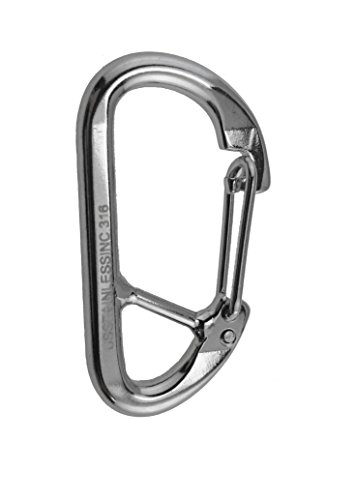 US STAINLESS Stainless Steel 316 Spring Hook Carabiner 5/16