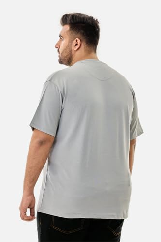 Image of SNITCH Men Polo Plus Size T-Shirt | Knitted Solid Polo with Contrast Tipped Collar & Logo Embroidery | 100% Cotton Breathable Lightweight Smart Casual Wear
