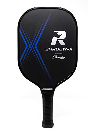 Champion Sports Paleta De Pickleball De Fibra De Vidrio: Shadowx Pickleball Paddle Palas De Pepinillo Para Interiores O Exteriores Raqueta Negra Negra, 7-7.8 Oz Champion Sports Paleta De Pickleball De Fibra De Vidrio: Shadowx Pickleball Paddle Palas De Pepinillo Para Interiores O Exteriores Raqueta Negra Negra, 7-7.8 Oz