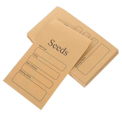 CAXUSD 100個 種子封筒袋 種子用の小さな封筒 空のシードパケット クラフ