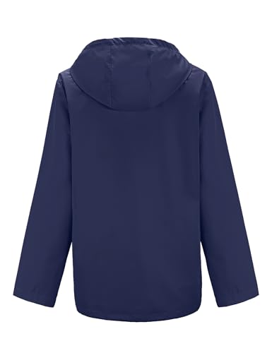 Avoogue Rain Jacket Women Waterproof Lightweight Raincoat Lined Outdoor Hooded Windbreaker3