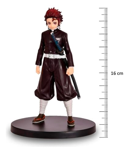 Image of Awestuffs Action Figure Limited Edition for Car Dashboard, Decoration, Cake, Office Desk & Study Table (Tanji Black Suit D Slayer)