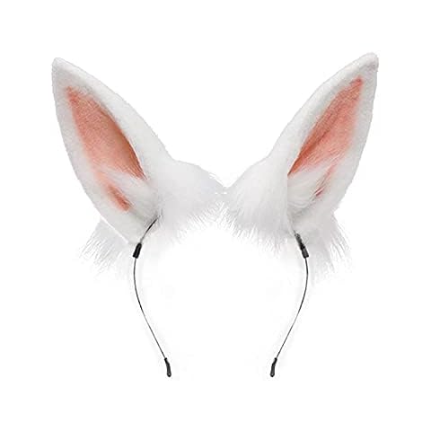 Faylay Plush Furry Bunny Headband Cover