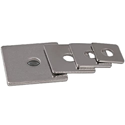 White Zinc Square Washer/Square Gasket Tool M3-M16 5Pcs (Inner Diameter : M12 X 40 X 2.5)