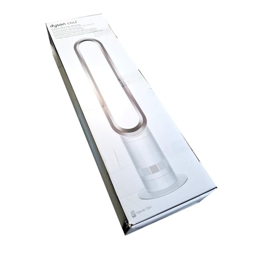 Dyson Cool AM07 - Ventilador de pie para dormitorio, mando a distancia, 100 cm, 9 horas temporizador, silencioso, 48 dB, ahorro de energía, blanco/plateado - imagen 2