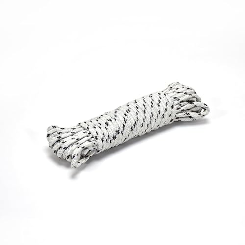 Image of Strong & Durable Nylon Braided Cotton Rope | Clothesline for Drying Clothes Line| 10 Meter Length | 5mm Thickness (Diameter) for Outdoor, Camping, Indoor, Crafting, Art Projects Use.