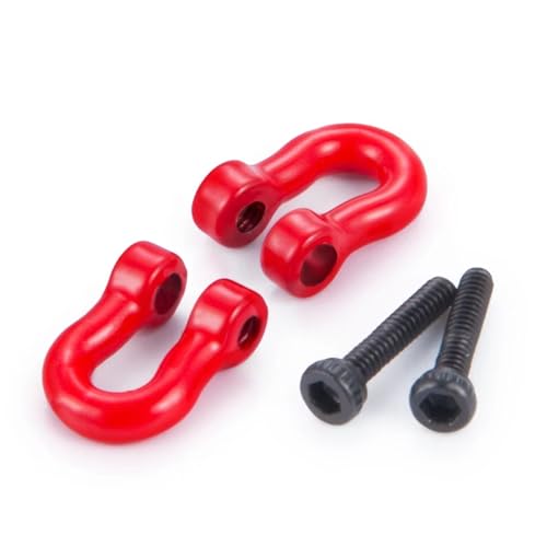MIXVZARF RC Upgrade Accessories for TRX-4M 1/18 Aluminum Alloy U-Type Trailer Tow Shackle Hook Modification Decoration RC Crawler Car Truck Model Upgrade Parts