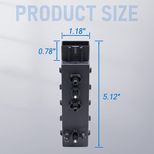 Busidn Front Left Driver Side 8 Way Power Seat Switch Adjuster Recline Recliner Switch Replacement For Cadillac Chevrolet Gmc Buick Replaces Part Number 25974714 12451497 15295258 96477909 #TOP3