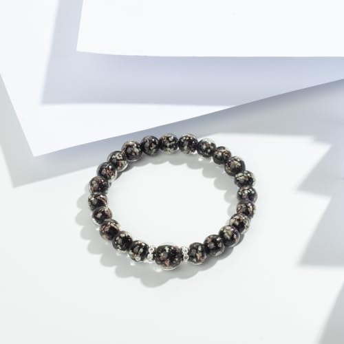 Women's Firefly Beads Murano Glass Jewelry Glow in the Dark Adjustable Bracelets3