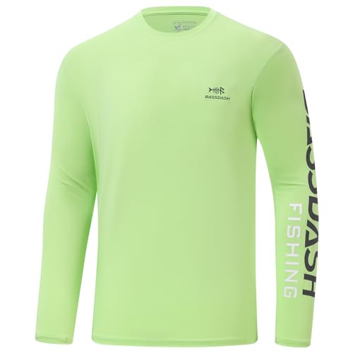 Bassdash Camiseta de Manga Larga para Hombre Camisetas de Pesca para Hombre protección Solar UV UPF 50+ Secado Rápido