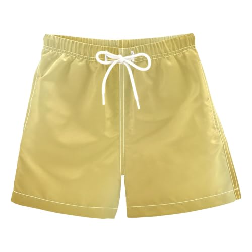 Gradient Gold Toddler Swimming Trunks Son's Presents Baby Boy Bathing Trunks Kids Swimwears Vacation L 10Y