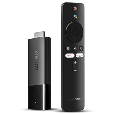 Xiaomi Smart TV Stick 4K | Dispositivo de Streaming Android TV 11 | 4K Ultra HD/Dolby Atmos/Dolby Vision | Mando a Distancia por Voz Alexa | Netflix/Prime Video/Disney+ Ready Negro