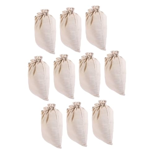 MOKKHNB 10個 香料収納用小型巾着袋 使いやすいドローストリングデザイン 長持ちする再利用可能スパイスバッグ 調味料や漢方 コーヒー収納