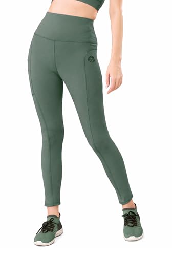 Image of Women High Rise Gym Wear Tights Stretchable Yoga Pants Fitness Leggings Gym Pants Multipurpose Slim Fit Track Pant Workout Active Wear Lower