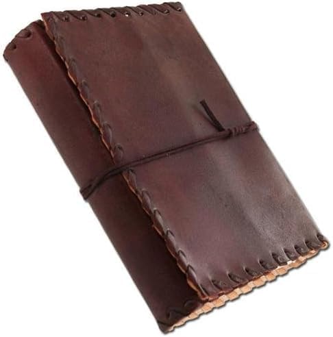 Leather Journal Notebook for Men & Women – Vintage Handmade Leather Diary Journal | Unlined Writing Sketchbook | Travel Diary | Old Looking Diaries Brown