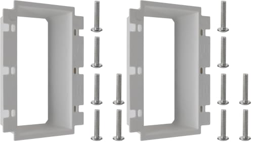 Image of 3-Gang BE3 Non-Metallic Electrical Power Outlet Box Extender(ETL Listed),Electrical Outlet Box Extender for Power Switch Receptacles Accessories,Fire Rated for 2 Hours,2-Pack
