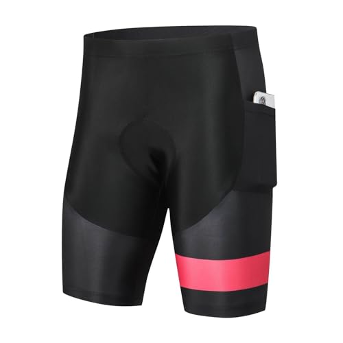 Generisch Blitzangebote Radsport-Kompressionsshorts Herren 5D Schwarz-Rot