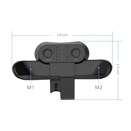 Drili MZ-1350 Paddles For Ps4 Controller, Back Button Attachment For Ps4 Controller, Turbo Function/Memory Function/Plug And Play thumb #5
